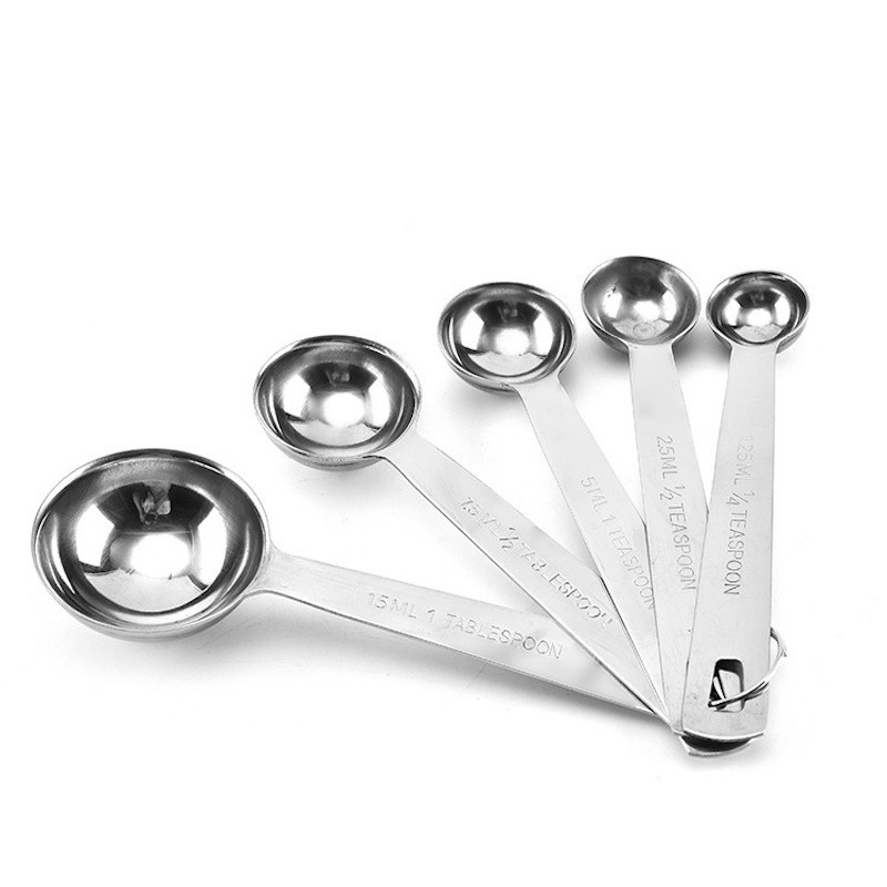 Kochen Messlöffel Werkzeuge 4/5-teiliges Set Edelstahl Messlöffel Set