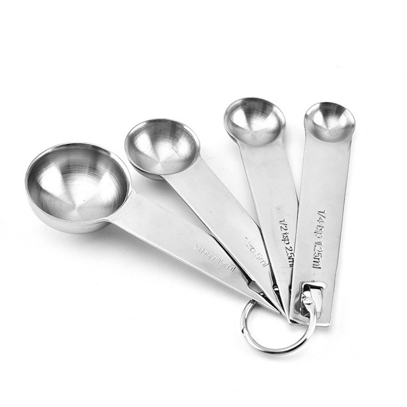 Kochen Messlöffel Werkzeuge 4/5-teiliges Set Edelstahl Messlöffel Set