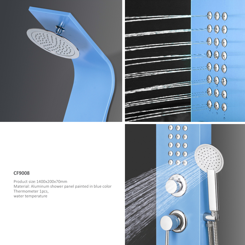 Aluminium Duschpaneel CF9008