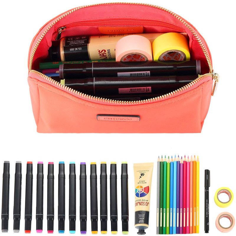 Handliche Kosmetikbeutel Clutch Makeup Bag - Wassermelonenrot