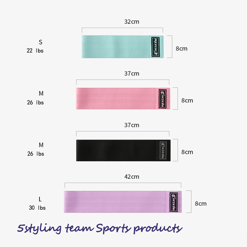 Rexchi \/ Reich Yoga mit Hüftring Yoga Widerstand mit Squat Fitness Gummiband Spannungsband stricken