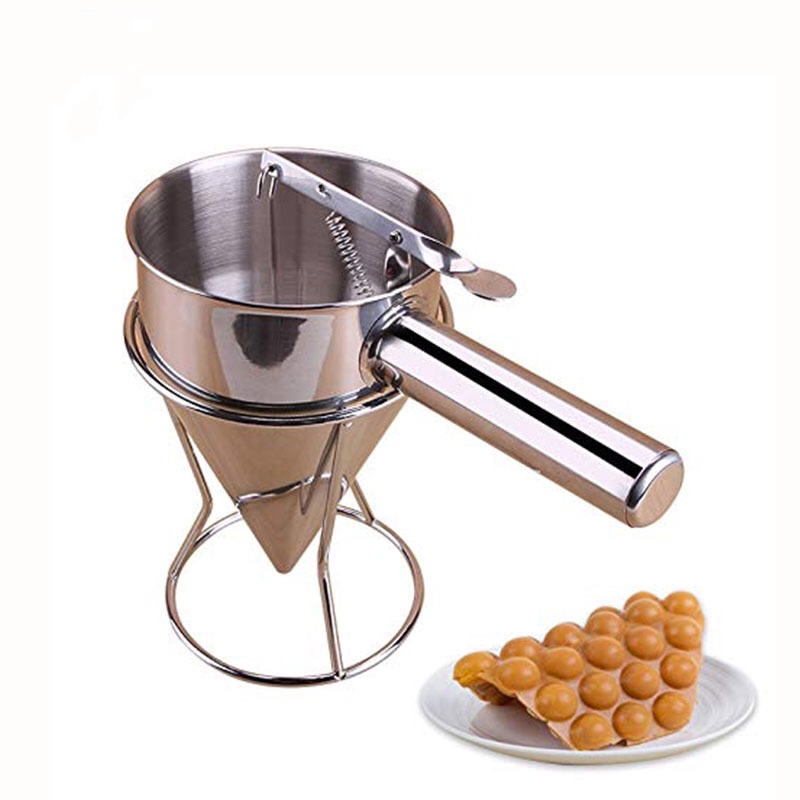 Kochtrichter mit Rack Trichter Spice Pancake Batter Dispenser Trichter Octopus Balls Tools