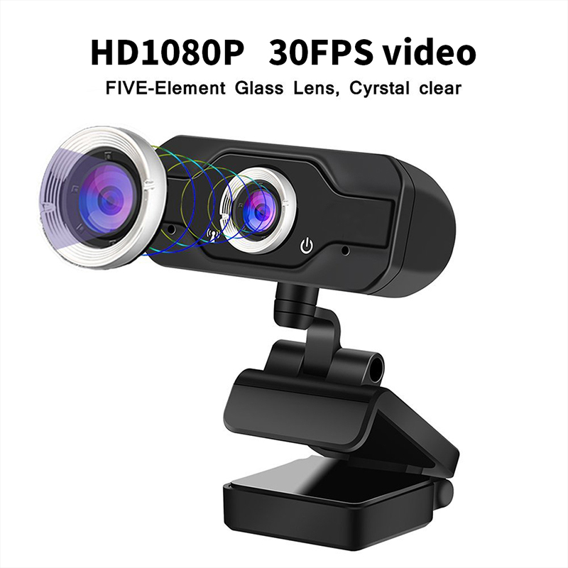 HD 1080P Webcam PC Laptop Web Camera,110 opfen 176; Wide-Angle mit USB 2.0 Video Recorder Live Broadcast Camera Build-in Mikrofon