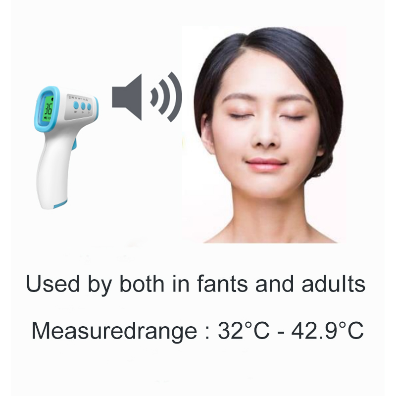 Berührungslose digitale Infrarot-Thermometer-Handheld-Pistole mit genauer Temperatur