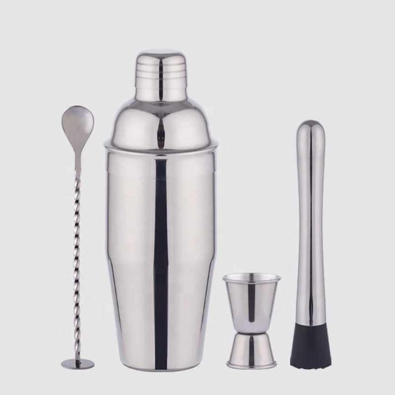 700ml Edelstahl-Stange Set professioneller Cocktail Shaker Set Barkeeper