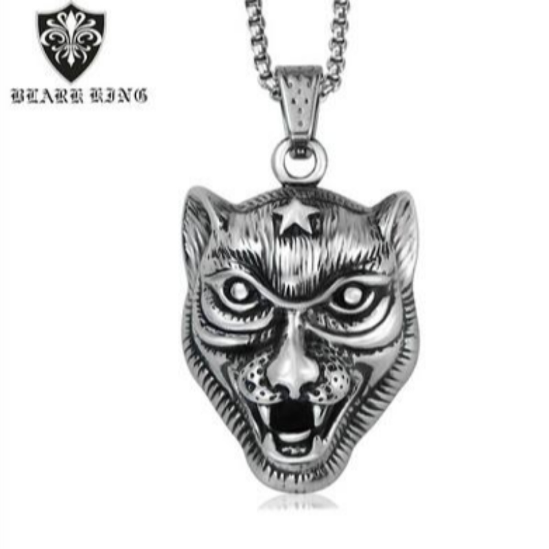 Neue erste aggressive Persönlichkeit Männer's Edelstahl alternative Tier Tiger Pendant Europäische und amerikanische Animal Series