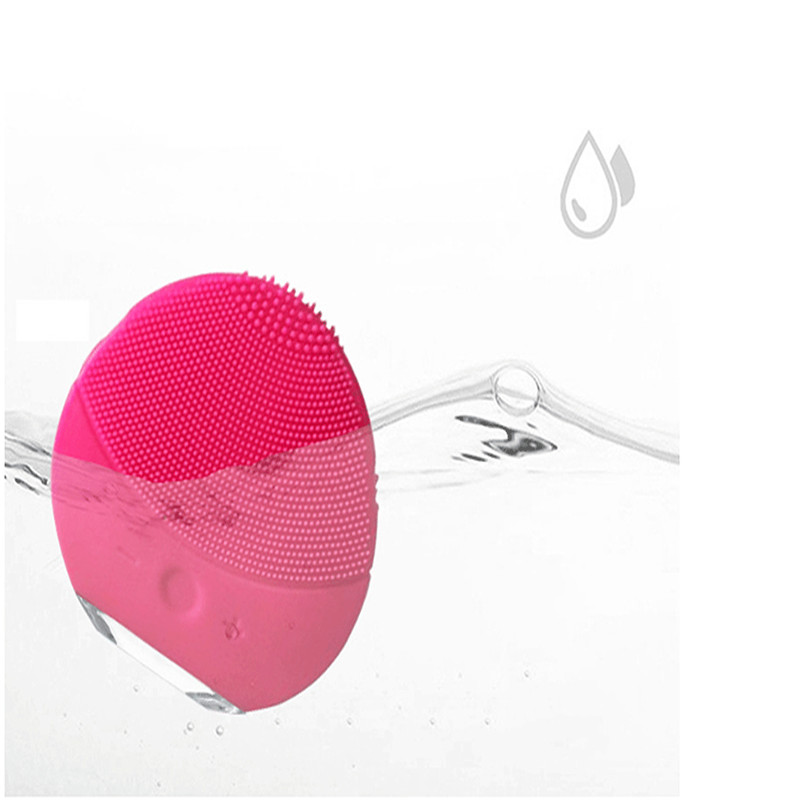 2020 Elektrische Gesichtsreinigungsbürste Silikon Sonic Vibration Mini Cleaner Tiefenporenreinigung Hautmassage Gesichtsbürste
