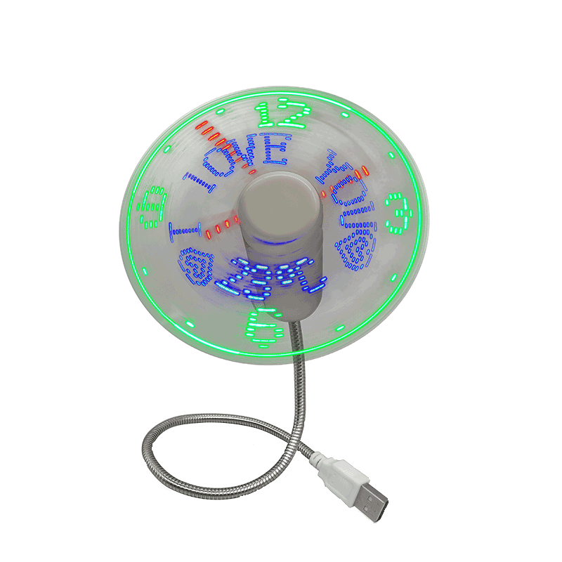 USB LED Clock Lüfter S02