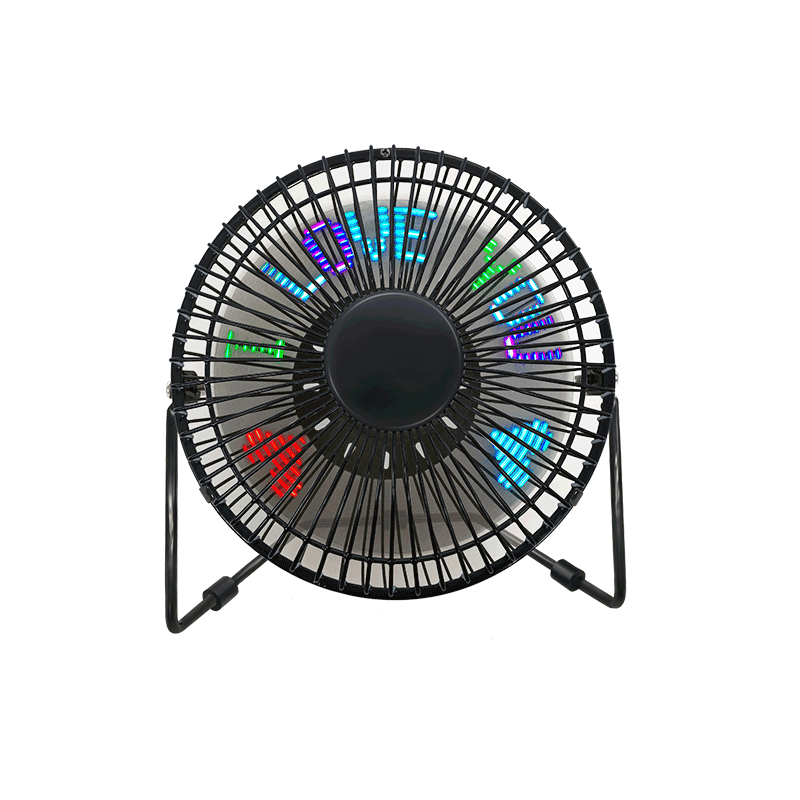 LED Clock Display Fan mit Temperatur Uhrzeit Datum 6 Zoll (6B)