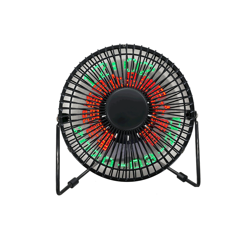 Schreibtisch USB LED Message Fan 6 Zoll einfarbiges und farbenfrohes Display (6C)