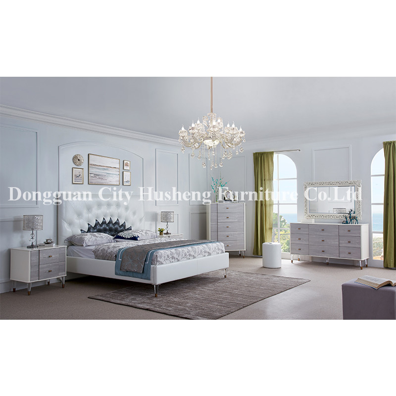 Neue Ankunft!Designer Modern Leather Bed for Schlafzimmer Möbel