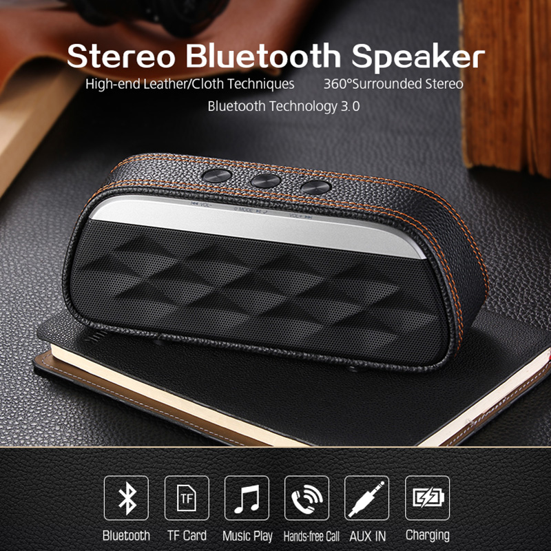 High End Stereo Wireless Bluetooth Speaker 1200 mAh Batterie