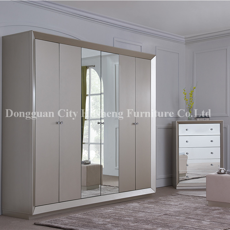 High Quality Mordner Fashion Style King Size Luxury Bed Grey bedroom Furniture