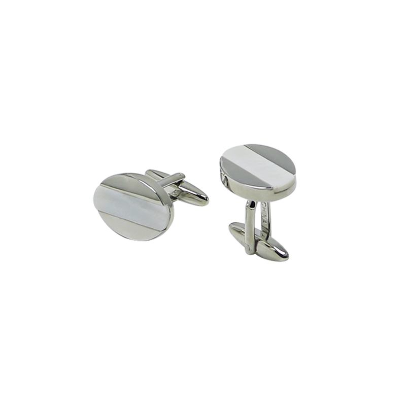 Mutter von Pearl Oval Custom Men's Cuff Links