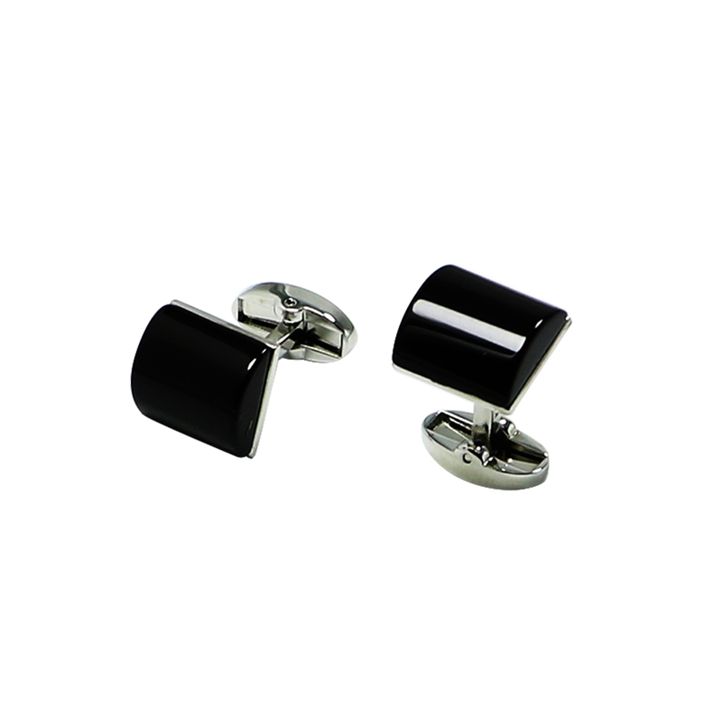 Black Agate Men's Shirts Cuff Links