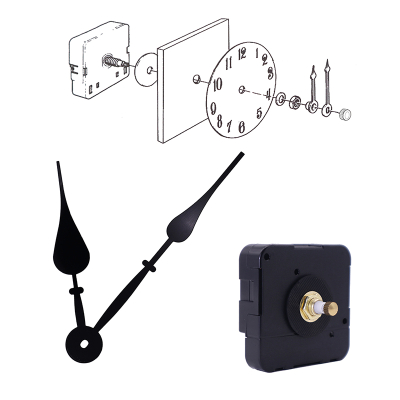 15mm große Drehmoment I Wellenuhr Bewegung und HR2057 schwarze Uhr Hände