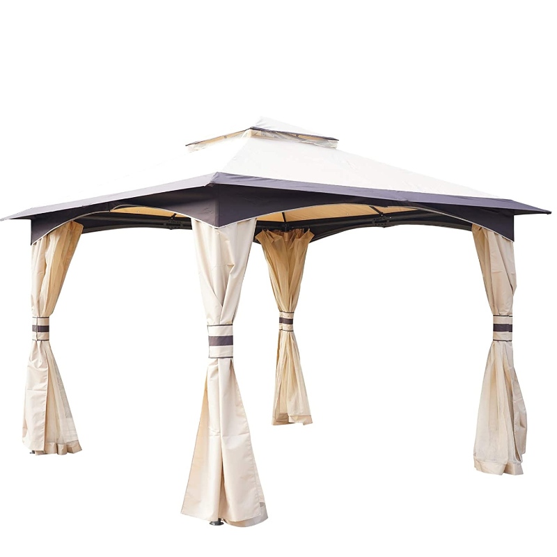 Double Roof Outdoor mit Soft Top Gazebo Cannopy