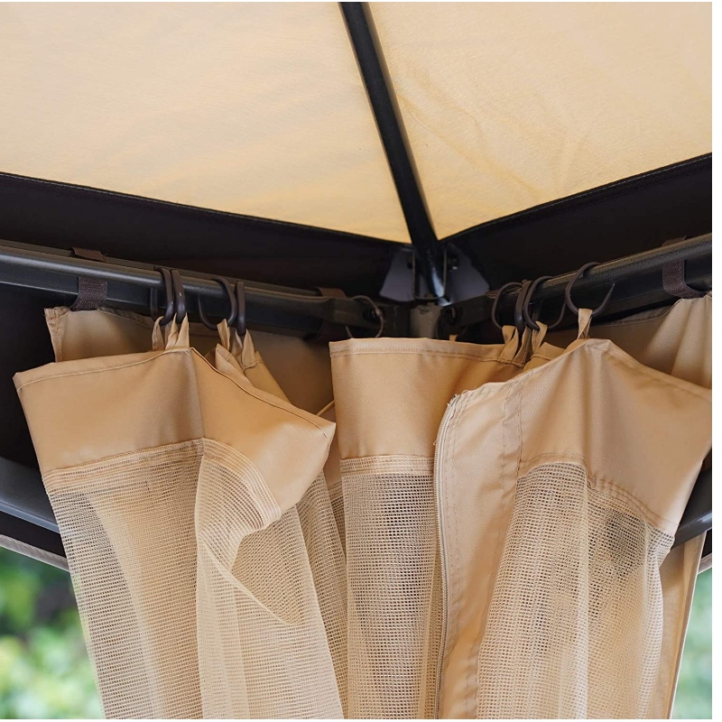 Double Roof Outdoor mit Soft Top Gazebo Cannopy