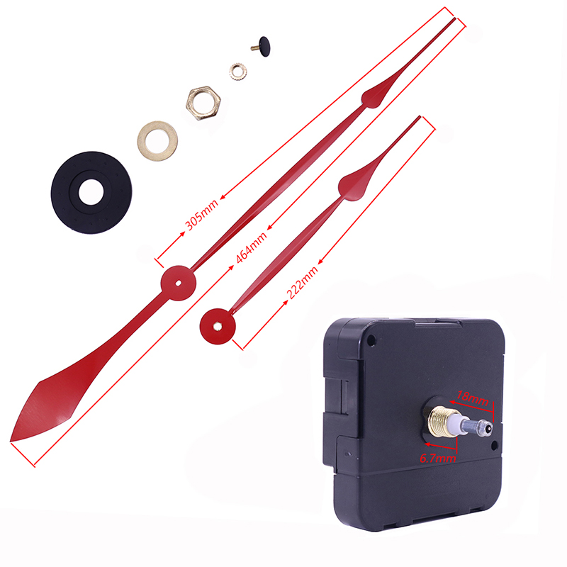 Großhandel 15mm großes Drehmoment I Welle Wanduhrwerk mit Uhrzeigern