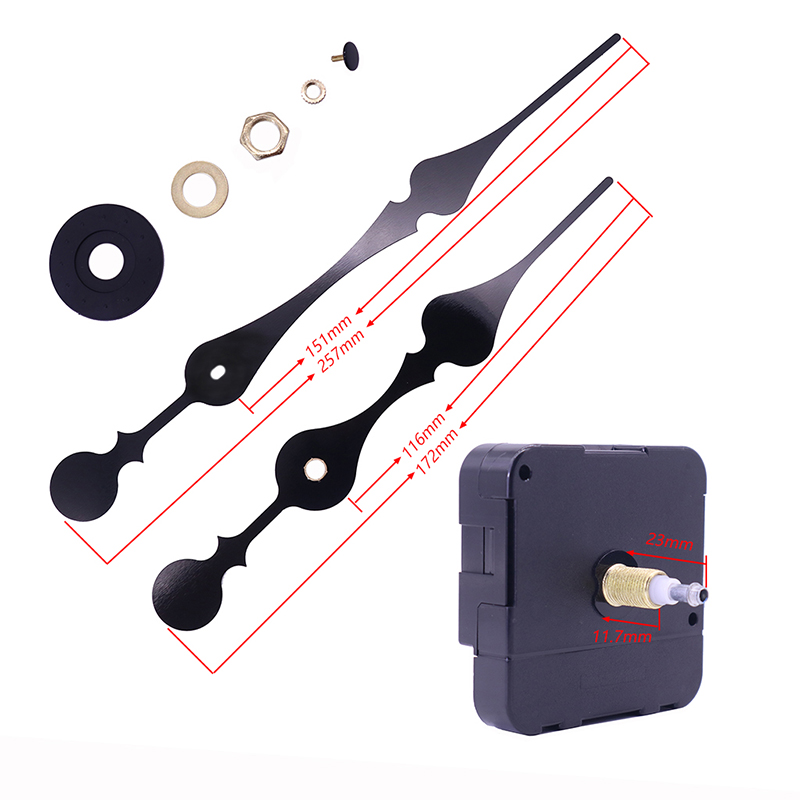 heißer Verkauf 20mm Super Drehmoment I Welle Uhrwerk und große Uhrzeiger