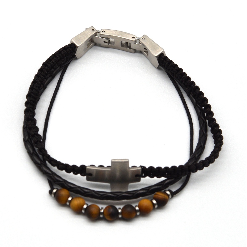 Edelstahlzubehör Lederarmband rfbbg1567