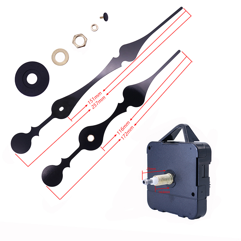 HR1688 23mm große Drehmoment I Wanduhr Bewegung und Uhrzeigersinn