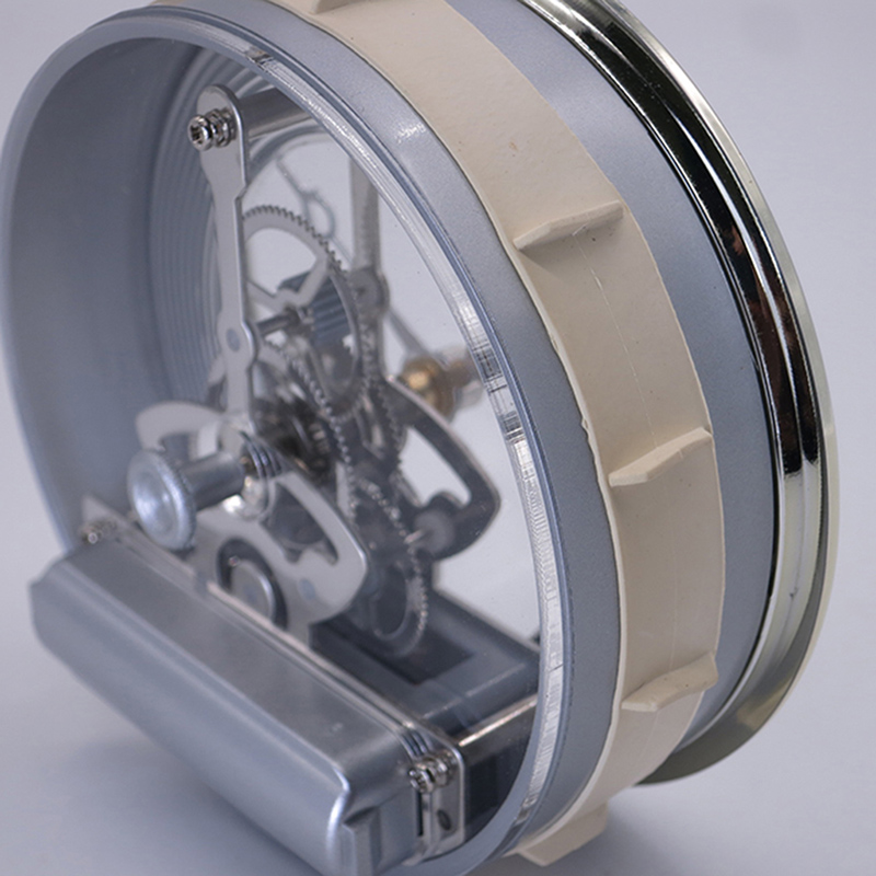 97MM Silber Skelett Tischuhr Einsatz