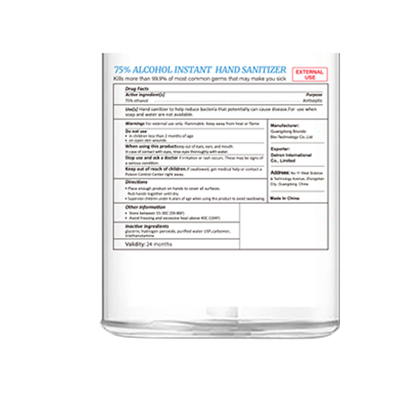 300ml 75% Alkohol Instant Hand Desinfektionsgel
