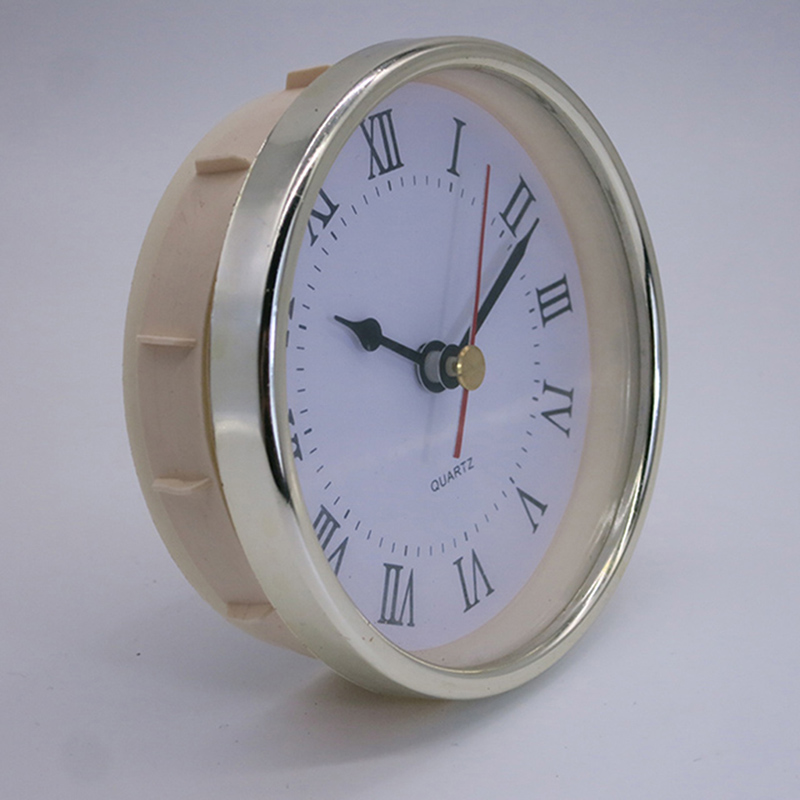 Durchmesser 102mm weiß unten gold Wanduhr einfügen
