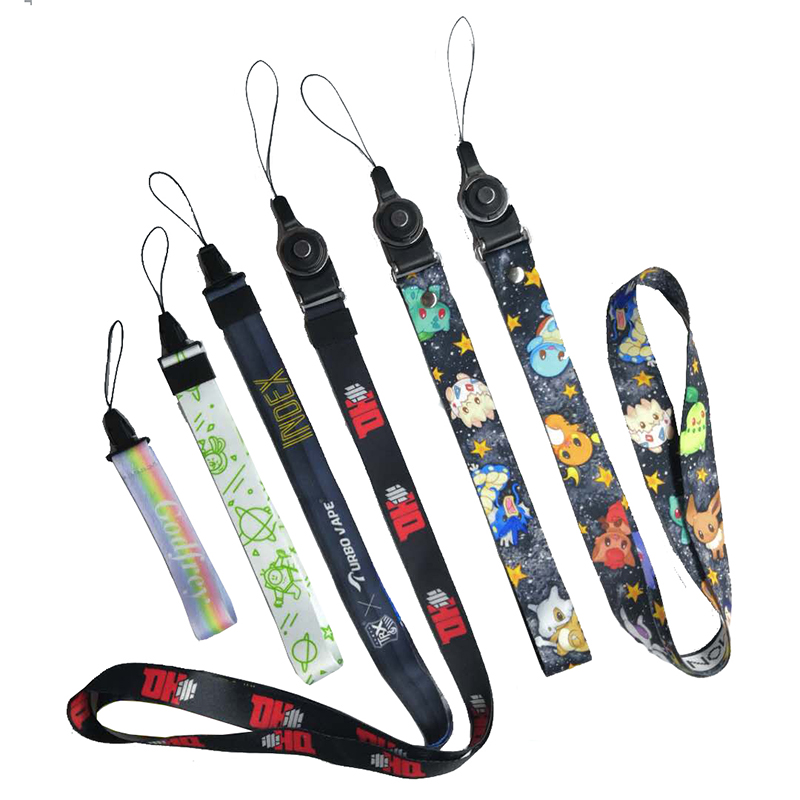 Factory Direktverkauf zwei in einem abnehmbaren Lanyard Mobile Phone Lanyard Seidenschirm Lanyard hot transfer Lanyard professionelle Anpassung