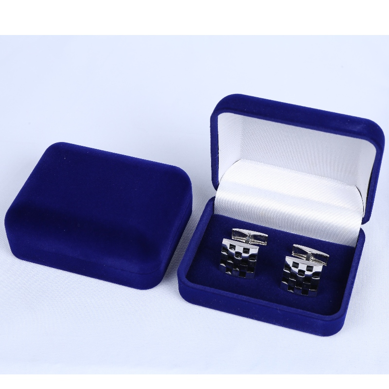 Punkt D-45S Rundform Velvet Box für zwei Manschettenknöpfe, einen 60mm Krawattenschraube in Länge, oder mehrere Abzeichen, Münzen, Medaillen, etc., mm.75*95*32mm, Gewichte ca. 65g