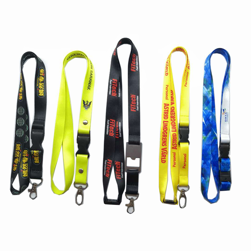 Fabrik Direktverkauf kundenspezifischer Lanyard Großhandel Demontage Lanyard Wärmeübertragung Druck Lanyard Sicherheitsschlüssel kundenspezifisches Logo