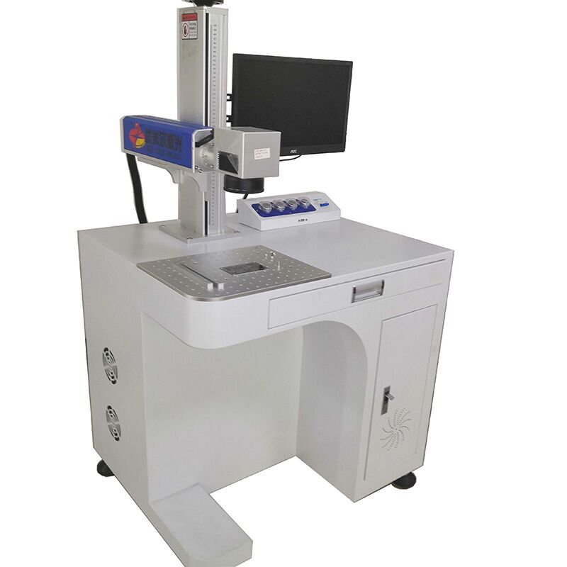 Hochwertige 20W / 30W / 50W weiße IPG Raycus Faser Laserbeschriftungsmaschine für Metallschmuck Logo Graveur Hersteller Ausrüstung