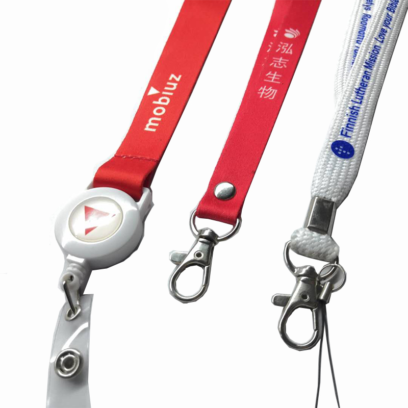 Fabrik Direktverkauf kundenspezifische Lanyard Großhandel Polyester Lanyard Hot Transfer Lanyard leicht zu ziehen Lanyard Erweiterung Verschluss Lanyard bedruckbar Logo