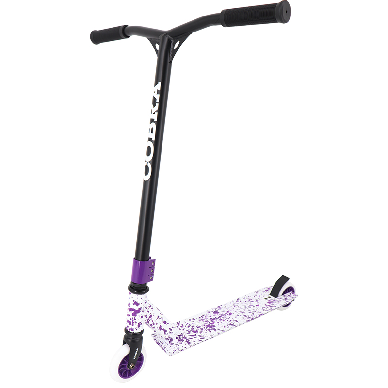 Billiger Stunt Scooter (Splitter lila/weiß)