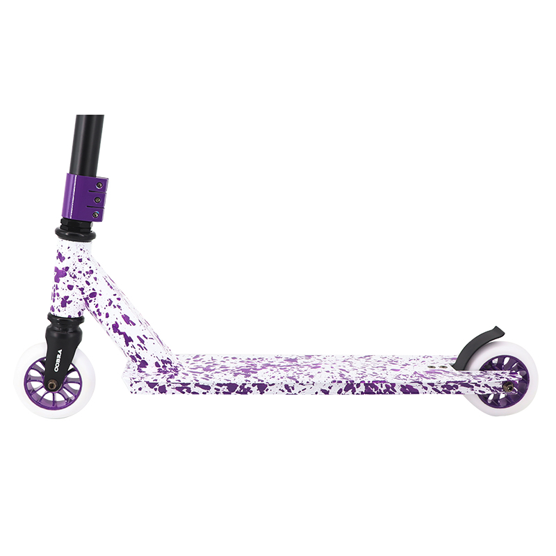 Billiger Stunt Scooter (Splitter lila/weiß)