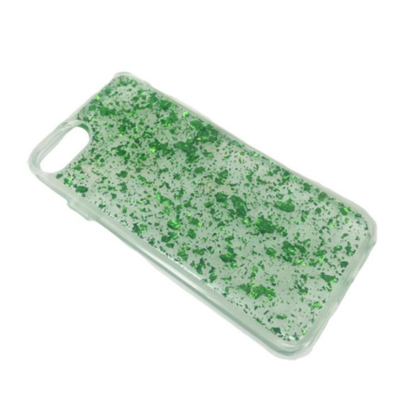 Die Fabrik Direktblitzpulver Goldfolie Silberfolie iPhone geeignet für transparente Tropf-Kunststoff Handy Gehäuse Vollpaket PC TUP Softshell