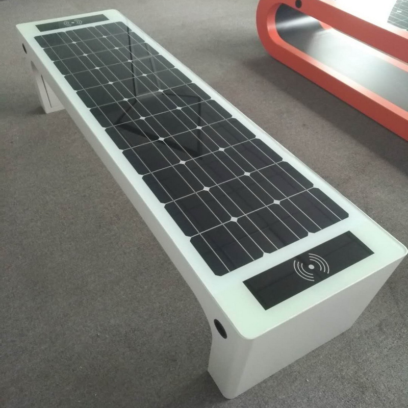 Bestes Design Weiße Farbe Solarenergie Mobiles Aufladen WiFi Hotpot Smart Garden Bench