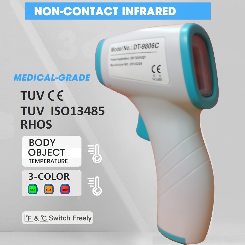 Digital Medical Non-connect Infared Forehead Thermometer Gun for Adult, for Fever, with CE