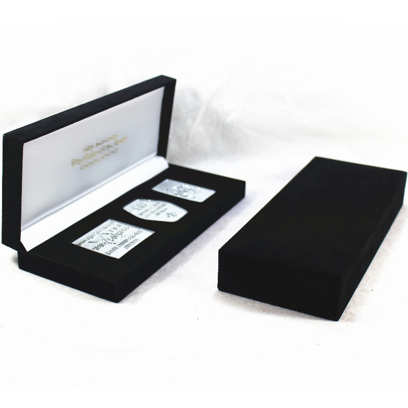 Artikel V-13 Rechteckflannelette box für 180*60 mm Mehrfachmünzen, Abzeichen, Medaillen, etc. HardwareProdukte.mmNein.202*85*36, Gewicht ca. 166g