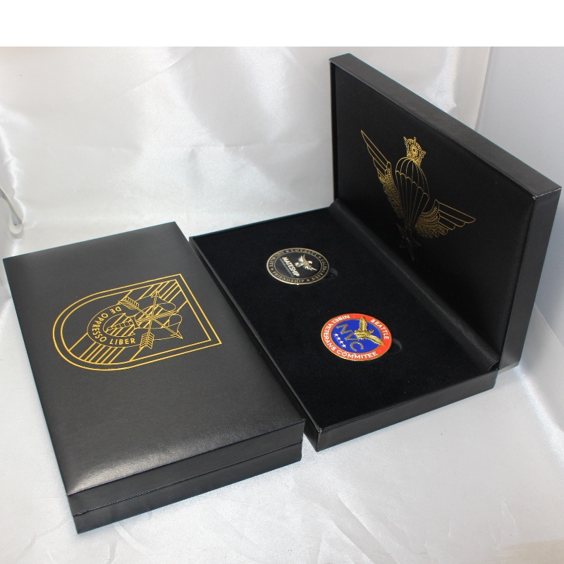 Artikel V-21 Rechteck PU Lederbox für 90*120 mm Medaille, Münze && Abzeichen, etc. mm.234*140*40, Gewichte ca. 325g