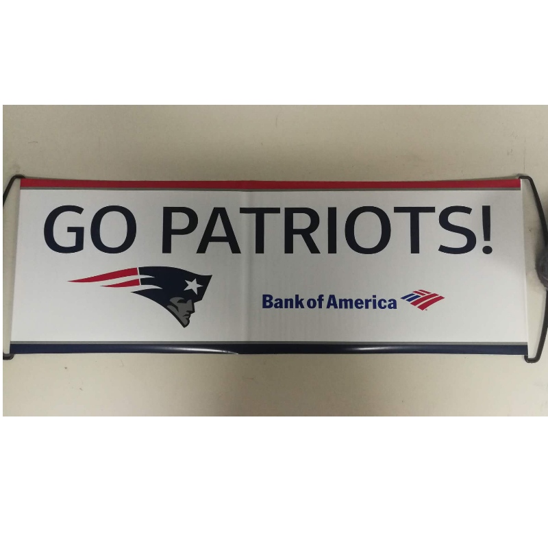 Benutzerdefinierte Logo Handheld Roller Banner- Patriots 24x68CM