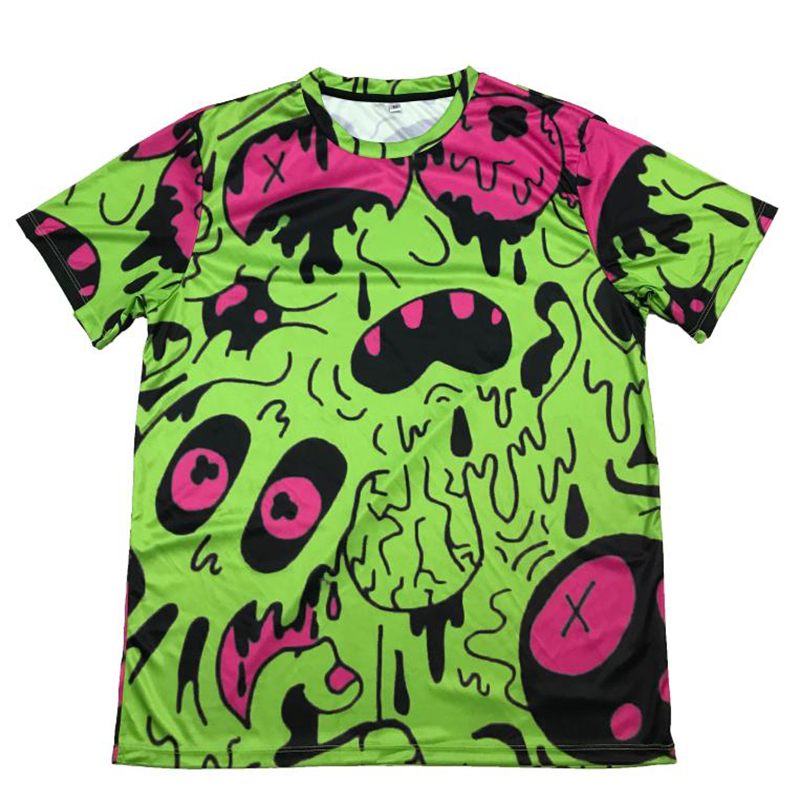 OEM Full Sublimation Bedrucktes T-Shirt Großhandel Kleidung Custom Langarm T-Shirt
