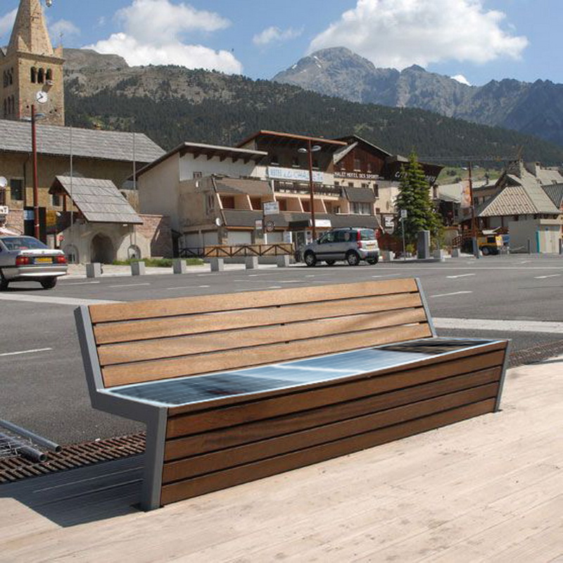 Neues Design Solarenergie Niedrigster Fabrikpreis Smart Park Bench