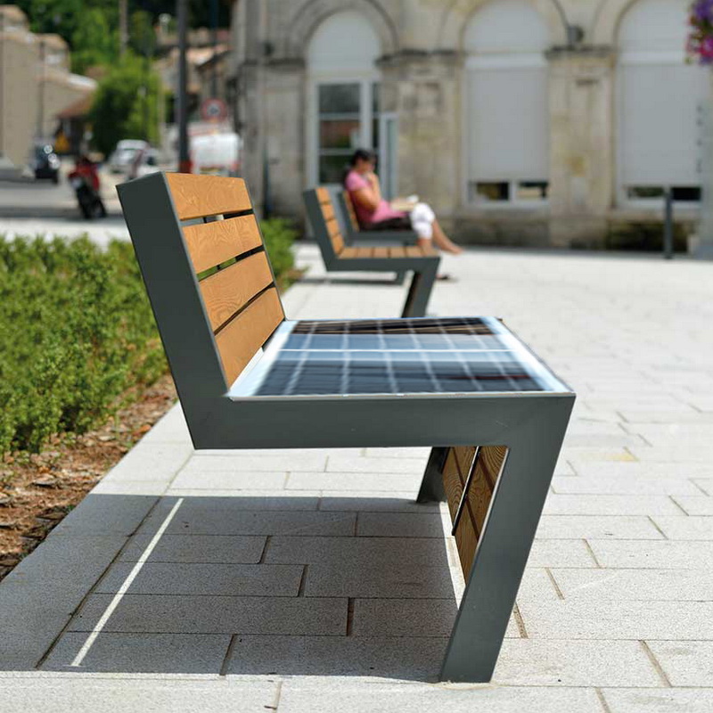 Neues Design Solarenergie Niedrigster Fabrikpreis Smart Park Bench