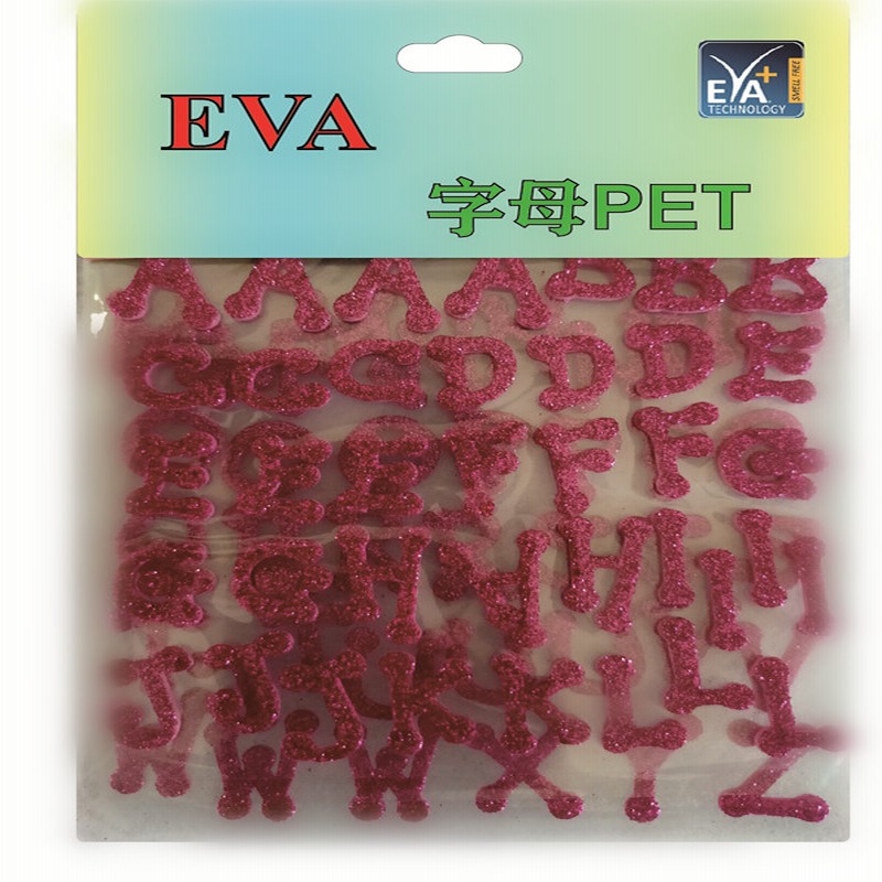 Aufkleber für Schaumstoff PET Schaum Glitter PET