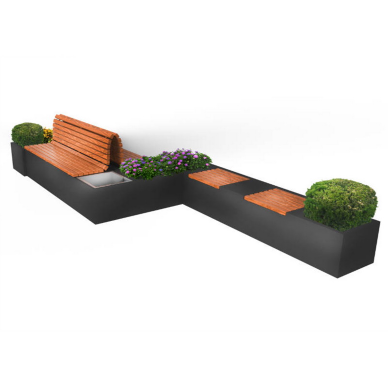 Fasion Design Intelligente Funktionen Professioneller Hersteller Solar Outdoor Smart Bench