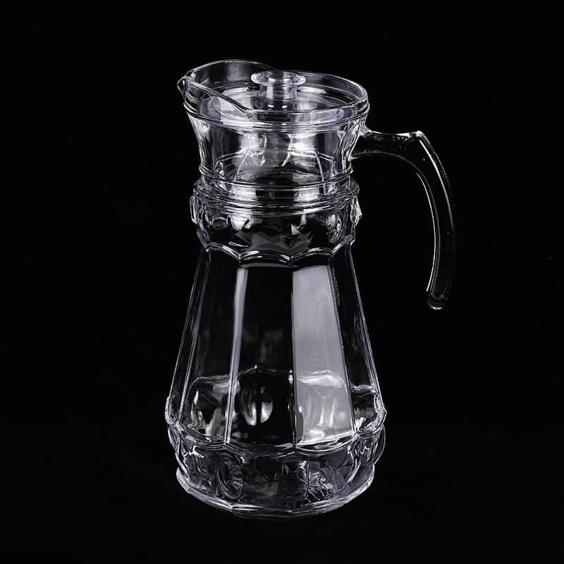 Spot Großhandel Transparent Glas Blindetopf Kaltkessel Große Kapazität Hochtemperaturbeständig Kühlwasser Krug Saft Getränk Krug Custom