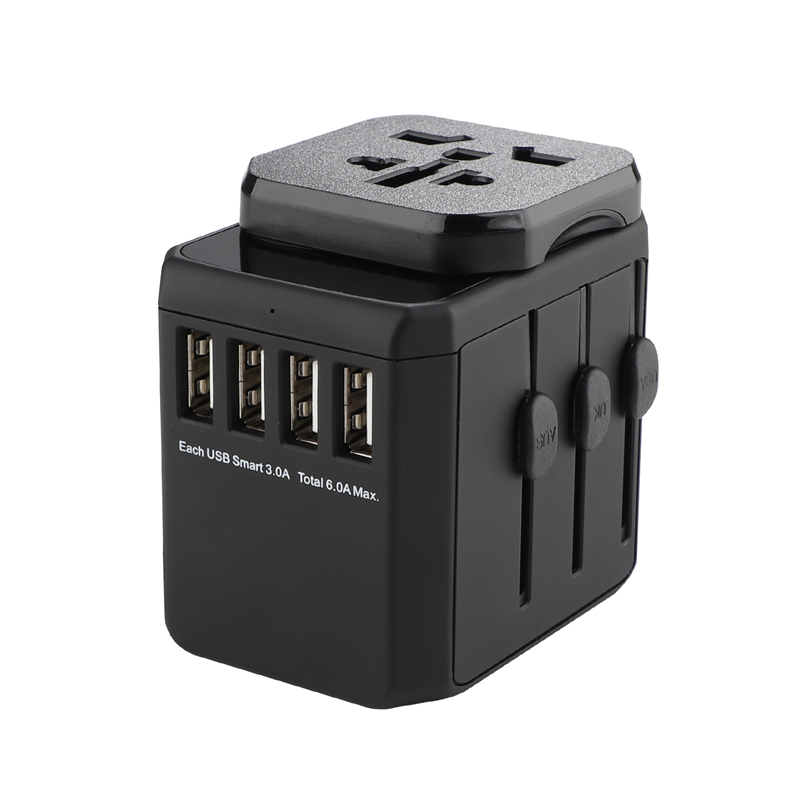 Erding110V-240V weltweite Stecker universeller 4 USB-Anschluss 5V/6A Standard Mehrzweckanschluss
