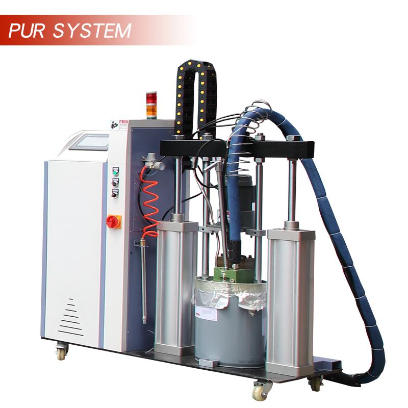 Optionale Konfiguration der Kantenbandmaschine: PUR-System / Schnellschmelzsystem